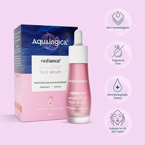 Aqualogica Radiance+ Concentrate Niacinamide Face Serum with Watermelon for Men and Women Radiant Look -For Glowing, Oily and Dry Skin -30ml 4
