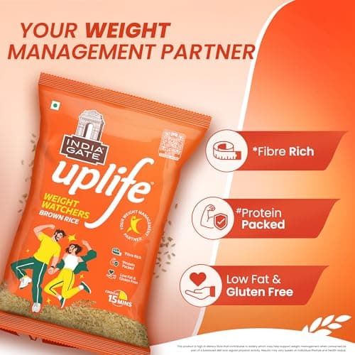 India Gate Uplife Weight Watchers Brown Rice, 5kg 3