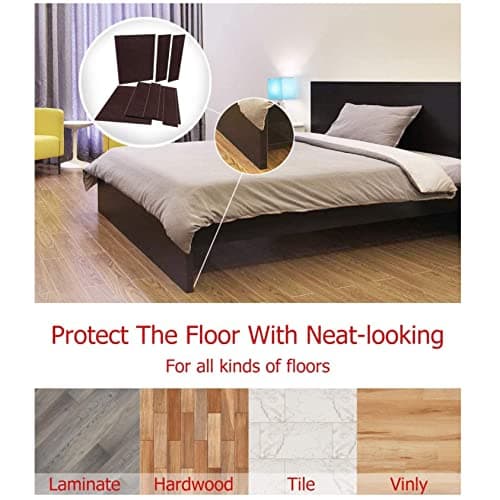 Royalkart® Furniture Felt Pad Sheet, 30cmx21cm | Anti-Slip Strong Adhesive Cuttable Furniture Pads | Noise Reduction Floor Protector for Hardwood Floors, Tiles, Chair, Dining Tables (Brown- Pack of 1) 3