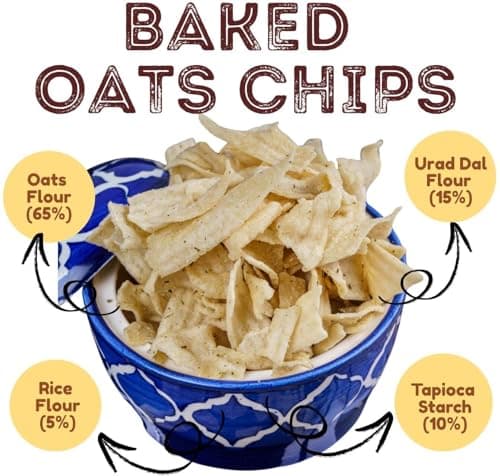 Nutrispoon Oats Chips Baked Supergrain Superfood Cream & Onion - Palm Oil Free | Flavored Chips | High Protein, Healthy, Gluten-Free | Crunchy Snacks-40 Gram 3