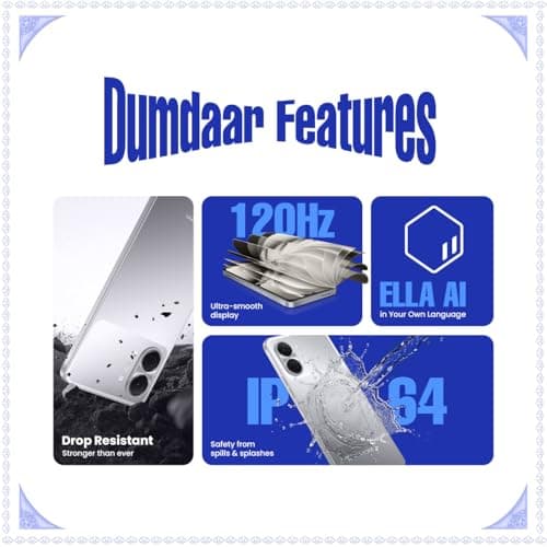 Tecno Spark Go 3 (Titanium Grey, 4GB+64GB | Super Durability Drop Resistant & IP64 Rated| Make Calls Without Network* |Ella Al in Your Own Language| Super Smooth 120Hz 6.74" Display |5000mAh Battery 2