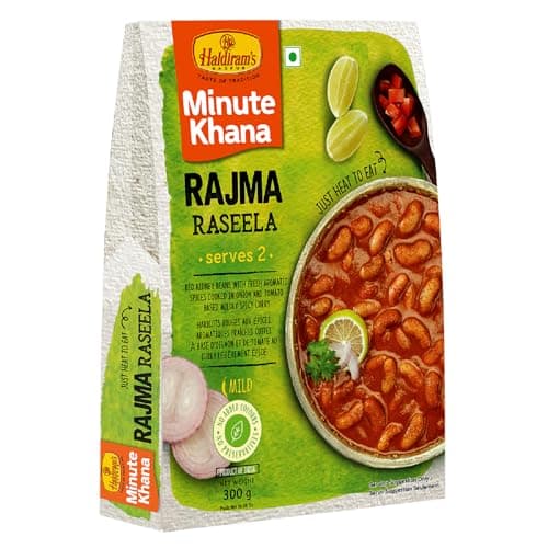 Haldiram's Nagpur Ready To Eat Rajma Raseela 300g, Dum Biryani 200g, Dal Tadka JeeraRice 350g, Choley Chawal 350g Combo 2