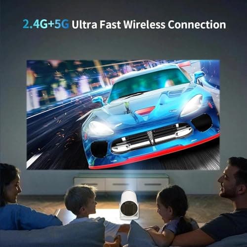 Cubonic Free Style Pro Projector for Home 4K & 1080p Support, 270° Rotatable Projector 4000 Lumens Android 11 WiFi Bluetooth YouTube PrimeVideo Hotstar Netflix Apps, 720p Native, 150" Max Display 3
