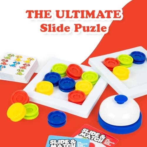 Ratna's Slide & Match, Color & Pattern Matching Learning Toys for Kids 5+ Years, Kids Montessori Slide Puzzle Educational Activity Toy 4