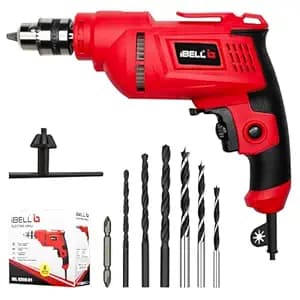 IBELL Electric Drill ED06-91, 400W, Copper Armature, 2800 RPM, Chuck 10 mm Forward/Reverse for Wood & Metal Work with Variable Speed Control