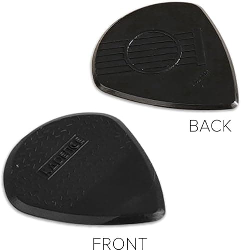 Kadence NG1.55 Jamming Series Nylon Guitar Picks (Pack of 4) | 1.55mm Plectrums | Anti-Slip Grip for Precision Control | For Acoustic, Electric & Bass Guitars | Black 2