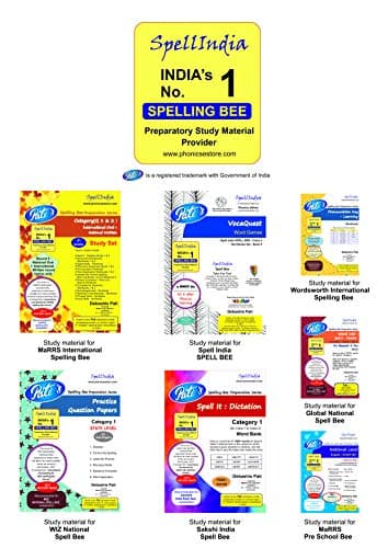 Study Set - Category(s) 1 & 2 - Round 6 - International Final (Orals) - Prepare for MaRRS Spelling Bee championship exam .... from Spell India ... for pre purchase queries whatsapp +91 9820354672 3