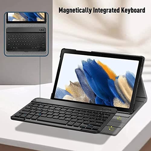 typecase Keyboard Case for Samsung Galaxy Tab A8 10.5 Inch 2022 Model (SM-X200/X205/X207), Slim Lightweight Stand Cover with Magnetically Detachable Wireless Bluetooth Keyboard, Black 3