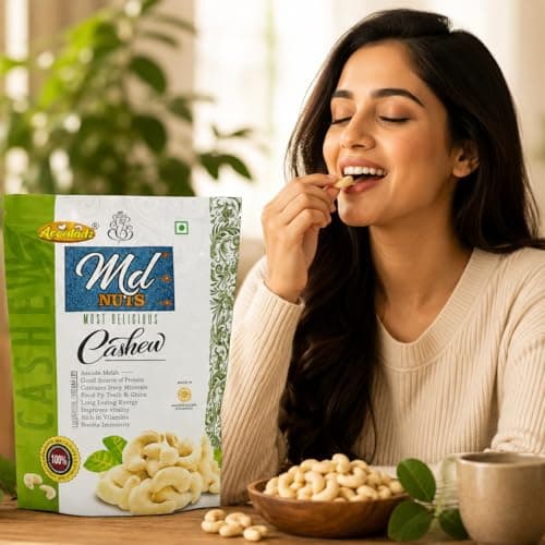 ACCOLADZ Premium Whole Cashews | Accolade Most Delicious Kaju | 100% Natural, Fresh & Crunchy Dry Fruits | Rich in Protein & Healthy Fats | Ideal Snack for Energy & Immunity -100g (Pack Of 1) 2