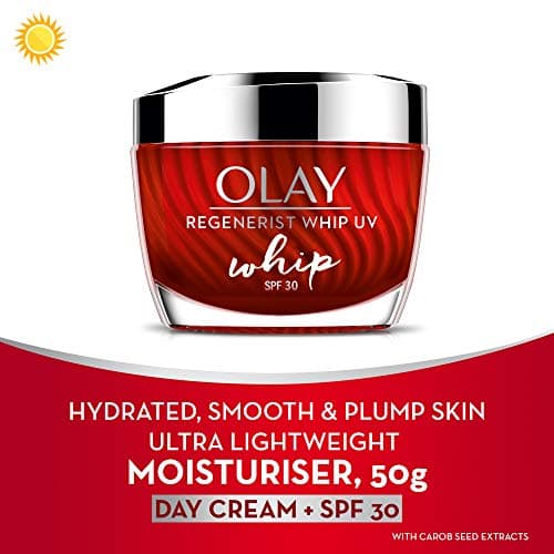 Olay Regenerist Whip Cream with SPF30 | Ultra Lightweight | Hydrated, Plump, Bouncy Skin | With Hyaluronic Acid, Niacinamide and Peptides | Normal, Oily, Dry, Combination Skin | 50g 3