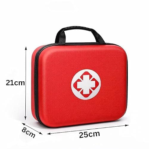 First Aid Bag – Hard Shell Medical Kit Storage Bag For Home Travel Camping Hiking or Car, Water Resistant & Zipper Closer Portable Medicine, Bandages and Emergency Supply organizer Case (Big) 3