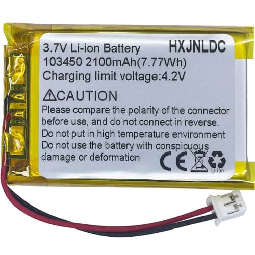VDC 3.7V 3000mAh 103665 Rechargeable polymer lithium ion battery Replacement for DIY 3.7-5V Electronic Product, Mobile Energy Storage Power Supply