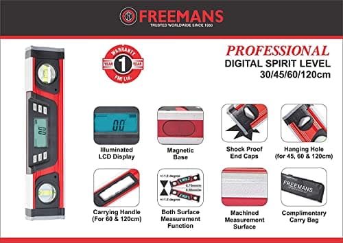 FREEMANS Professional 45cm Digital Spirit Level 2