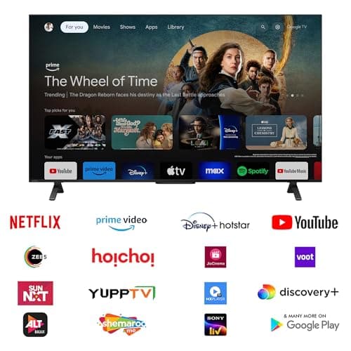 Toshiba 164 cm (65 Inches) 4K Ultra HD Smart QLED Google TV | Dolby Vision Atmos, HDR10+ | 2.1 CH 49W Powerful Speakers with Sub Woofer | VRR 120 Hz & Game Mode | REGZA Engine ZR | 65M550NP (Black) 3