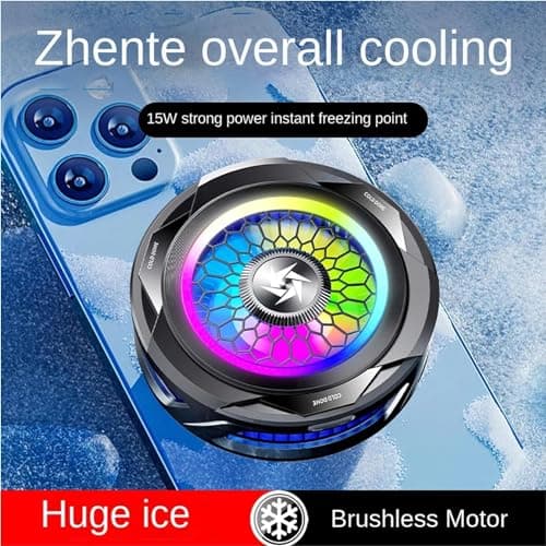 Styleoxx SL-25 Magnetic Mobile Cooler, Semiconductor Technology Phone Cooler RGB Lights, Instant Gaming Semiconductor Cooling for Android/Tablet/Pad 2