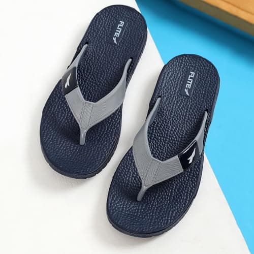 FLITE Men Navy Grey Slippers-10 UK (44 2/3 EU) (FL0330G_NVGY0010) 2