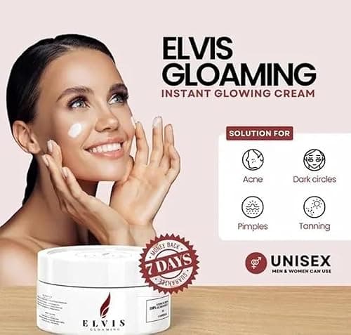 INDIANA HUDA Elvis Gloaming Face Cream | Day Cream | for Radiant Skin | Anti-Aging & Brightening Moisturizer | Hydrating, Skin-Glow Enhancer | Suitable for All Skin Types | 50ml 2