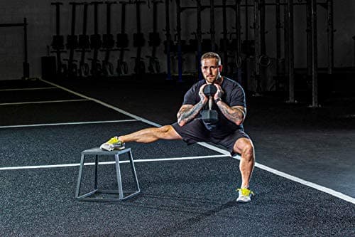 Priti 12 Inch Metal Plyometric Box for Home Gym Workout, Heavy Duty Steel Plyo Box with Anti-Slip Top & Rubber Feet, 255KG Weight Capacity, Gym Step Platform for Box Jumps, Squats, Dips & Strength Tra 3