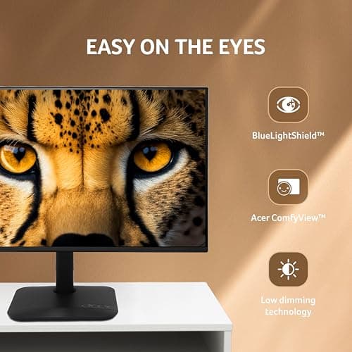 Acer KA270 P6 27 Inch IPS Full HD Backlit LED Monitor I 144Hz Refresh Rate, 1MS VRB, AMD FreeSync I 99% sRGB I 1 x VGA 1 x HDMI with Inbox HDMI Cable I Zero Frame Design I Eye Care I Stereo Speakers 3