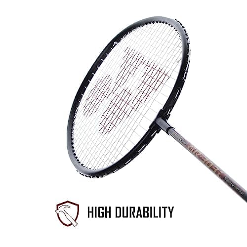 Yonex GR 303i Black Aluminium Badminton Racquet with Full Cover(Made in India) 4