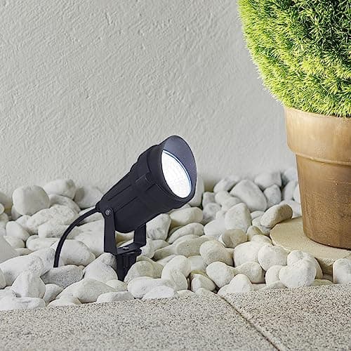 PHILIPS 10W Garden Spike Light | IP65 Water Resistant and Adjustable Garden Spike Light for Home Decoration | Warm White, Pack of 1 2