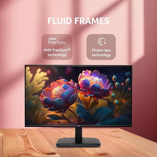 acer EK251Q P6 24.5 Inch Full HD IPS LED Monitor | 144Hz Refresh Rate | 1ms VRB | AMD FreeSync | ZeroFrame Design | sRGB 99% | Flicker-Less & BlueLightShield | HDMI & VGA | Tilt Adjustable, Black 5