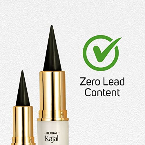 Farmherbs 100% Herbal Kajal Stick For Adults-Natural Olive Wax Based,Certified Lead-Free,Irritation-Free,Synthetic Chemical-Free,Smudgeproof,Natural Black Color 2