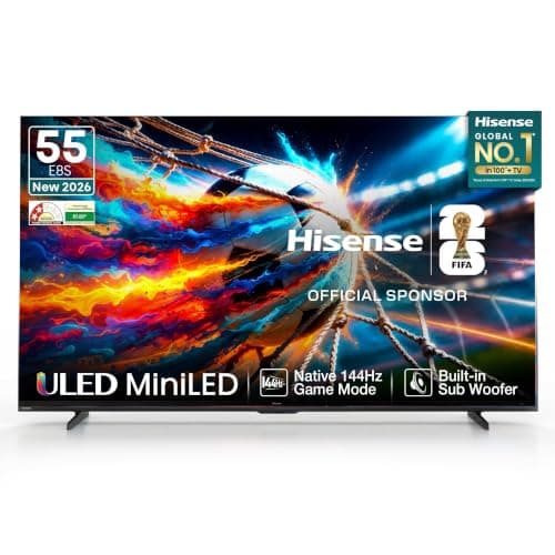 Hisense 139 cm (55 inches) E8S Series Hi-QLED MiniLED Smart TV 55E8S (Black)