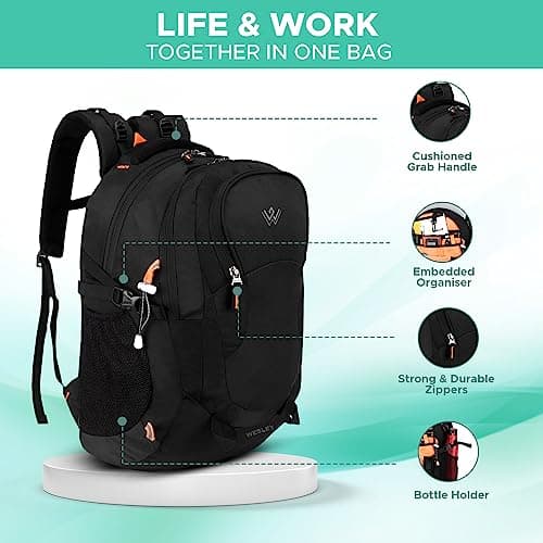 Wesley Spartan 45 Ltr Unisex trekking Rucksack Travel Backpack with Raincover and Internal Organiser 3
