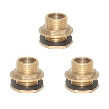 3pcs DN15 Water Tank Hose Water Tube Pipe Connector Adapter Tap Fittings