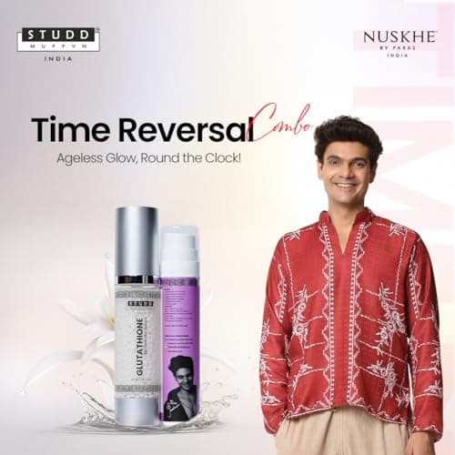 Studd Muffyn | Time Reversal Anti Ageing Combo | Day & Night Skin Care Routine | Glow & Firming Cream + Radiance Boosting Serum | Helps Reduce Fine Lines, Dullness & Uneven Tone | With Botanical Activ 2