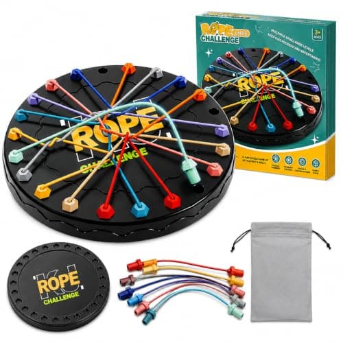 Toytionery Rope Untangling Challenge Puzzle Game Brain Teaser Family Logic Toy Fun
