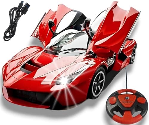 Royal Hub Sensor Remote Control Sports Car with Openable Doors High Performance RC Car with Led Lights for Kids Super Sports CAR for Kids High Speed RC Car Toy Big Size 3-10 Years Old boy and Girls 2