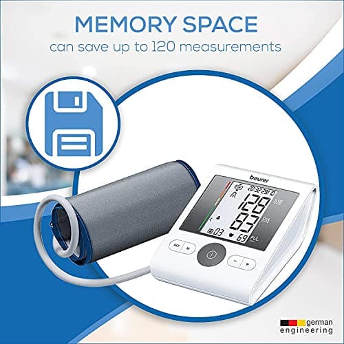 Beurer BM 28 Upper Arm Blood Pressure Monitor with German Engineering, Multi-User Memory, Resting Indicator Technology, Irregular Heartbeat & Hypertension Detection, Automatic Digital BP Machine with  3