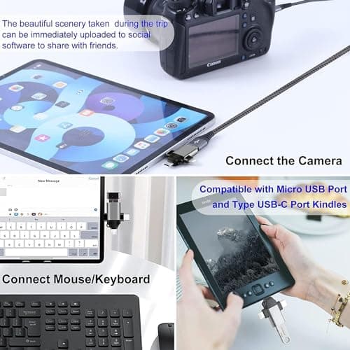 ALLIED SALES INDIA 3 in 1 OTG Adapter - USB C to USB/Micro/Lightning Adapter, Supports Card Reader, Keyboard & Mouse 5