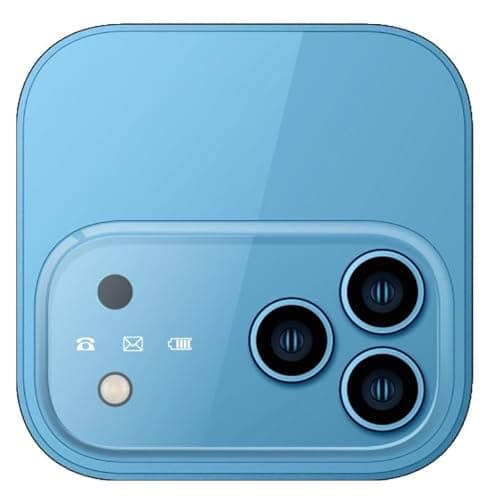 Snexian Latest Rock X Flip Dual Sim |Keypad Mobile with 1.8" Display |Flip|Fold|Call & SMS Indicator|Crystal Back Panel |BT Dialer|Voice Changer|Long Lasting Battery|Camera|Feature Phone| Blue 3