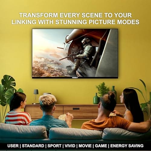 Foxsky 127 cm (50 inches)4K UHD QLED Smart TV (WebOS) TV 50FSVS (Black) 4