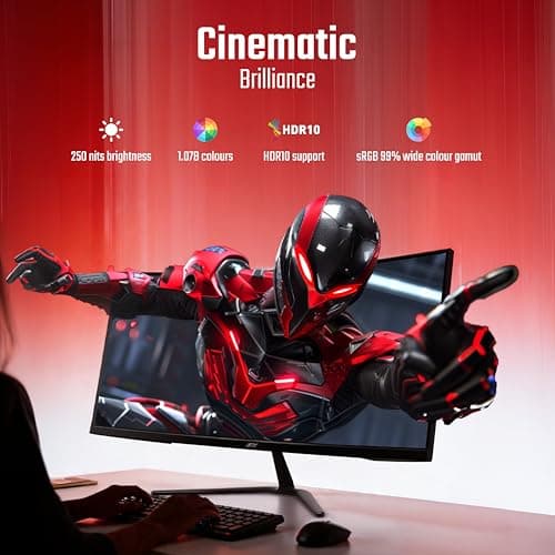 Acer Nitro ED340CUR J0 34 Inch UWQHD Curved Gaming Monitor | 3440x1440 VA Panel | 120Hz (DP) | 1ms VRB | AMD FreeSync Premium | HDR10 | 1500R | 2x HDMI 2.1 + DP 1.4 | Easy Tilt | Speakers | VisionCare 3