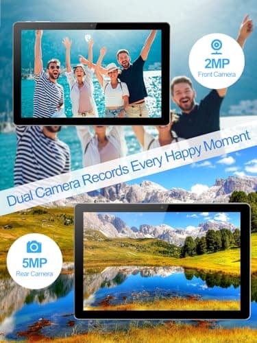 ATMPC 10" Android Tablet, Tablets, 6GB (2+4 Expansion) RAM 32GB ROM and Android 12 128GB Expandable Tablet, 2+5MP Dual Camera, WiFi, Bluetooth, 6000Mah Battery 3