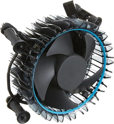 NEXSA 12V 4-Pin CPU Cooler Fan with Copper Aluminum Heatsink for LGA1700 Socket, Compatible with Intel 12th Gen Processors, High Airflow Low Noise Processor Cooling Fan for Desktop PC – Black 3