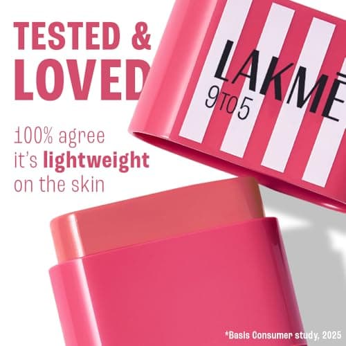 Lakme 9to5 Hya Beach Edit SPF Blush Sunset Rose, Creamy Texture, Travel-friendly, 8.6g 3