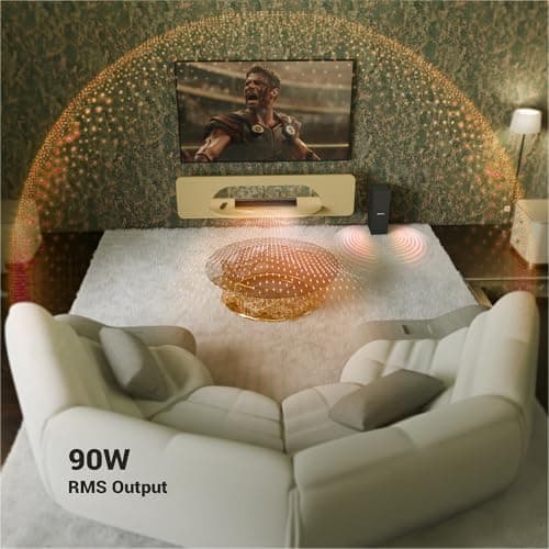 ZEBRONICS 90 Watts, Compact Soundbar, Home Theatre, Dual Driver Soundbar, 11.43cm Subwoofer, HDMI ARC, Bluetooth v5.1, Wall Mountable, Glossy Finish (Juke BAR 200A) 2