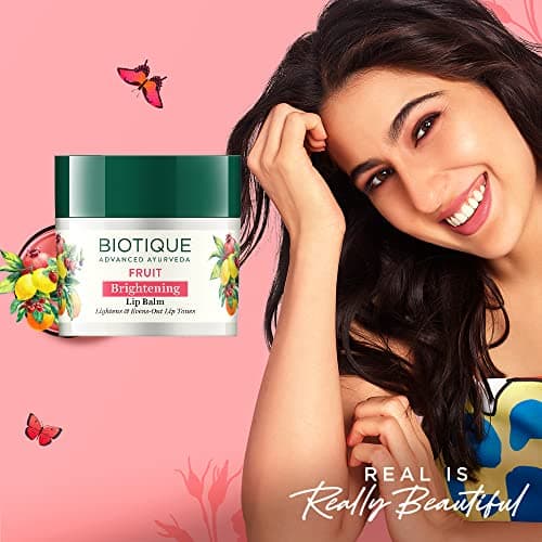 Biotique Fruit Whitening/Brightening Lip Balm | Hydrated and Nourishing Lips| Visibly Lighter Lips | Evens Out Lip Tone | De-pigmentation Balm |100% Botanical Extracts| All Skin Types | 12G 2