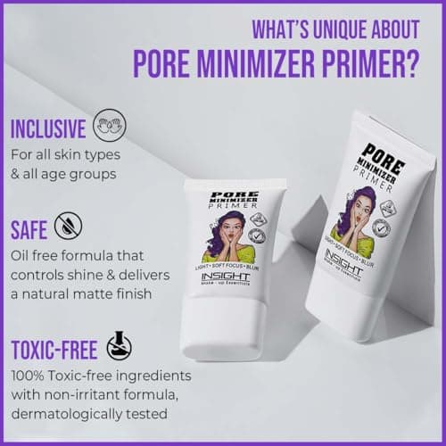INSIGHT Pore Minimizer Primer 10ml | Hydrating, Lightweight & Non-Sticky | Smooth & Flawless Skin | Long-Lasting Cruelty-Free Makeup Base 3