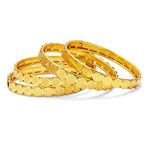 Sukkhi Glamorous Temple Jewellery Gold Plated Coin Bangle For Women 3