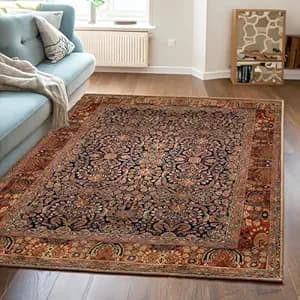 ishro home 3x5 Feet 3D Jet Multi Printed Carpet Rug Runner and Carpets for Bedroom/Living Area/Home with Anti Slip Backing (Rustique Night, 3x5 fts)