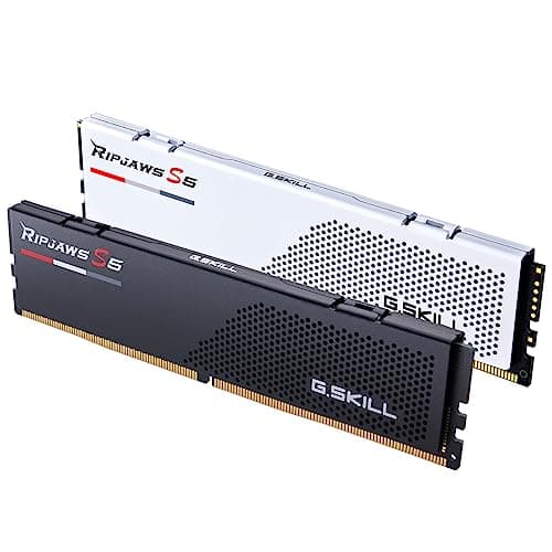 G.Skill Ripjaws S5 Intel XMP 16GB (1 * 16GB) DDR5 5200 MHz CL40-40-40-83 1.40V Desktop RAM Memory - F5-5200J4040A16GX1-RS5K 4