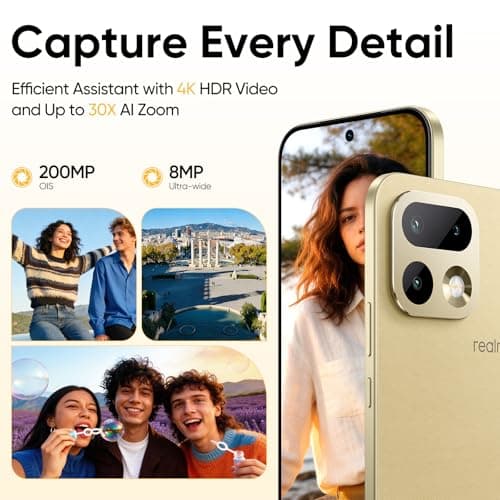 realme 16 Pro 5G, 8+128 GB, MediaTek Dimensity 7300 Max, Camera 50MP, Straight Display 6.78“144Hz, Battery 7000mAh, Master Gold 2