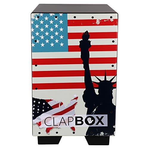 Clapbox Graphic Cajon -Brown, American Maple (H:50 W:30 L:30) - 3 Internal Snares 2