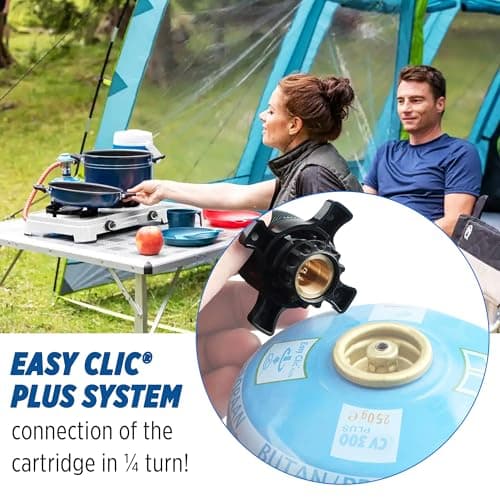 CAMPINGAZ Gas Powered Party Grill, Camping Stove And Grill, All-In-One Portable Camping Bbq, With Griddle, Grid And Pan Support, Black, Free Standing 2